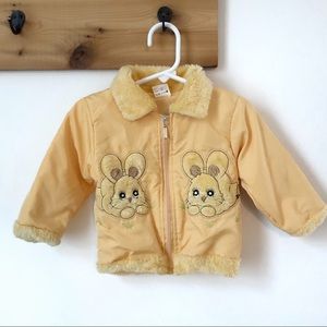 Baby Yellow Easter Bunny Jacket 2T